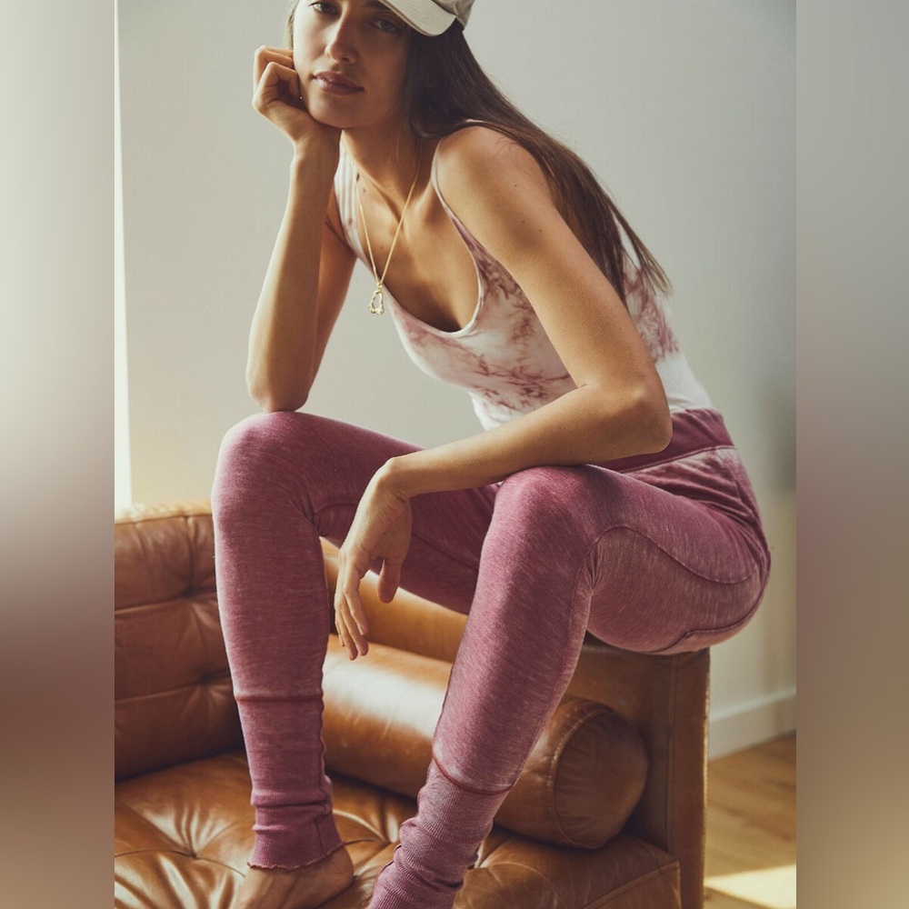 Free People Cozy All Day Harem Leggings Winding Roads Size Medium NWT $70